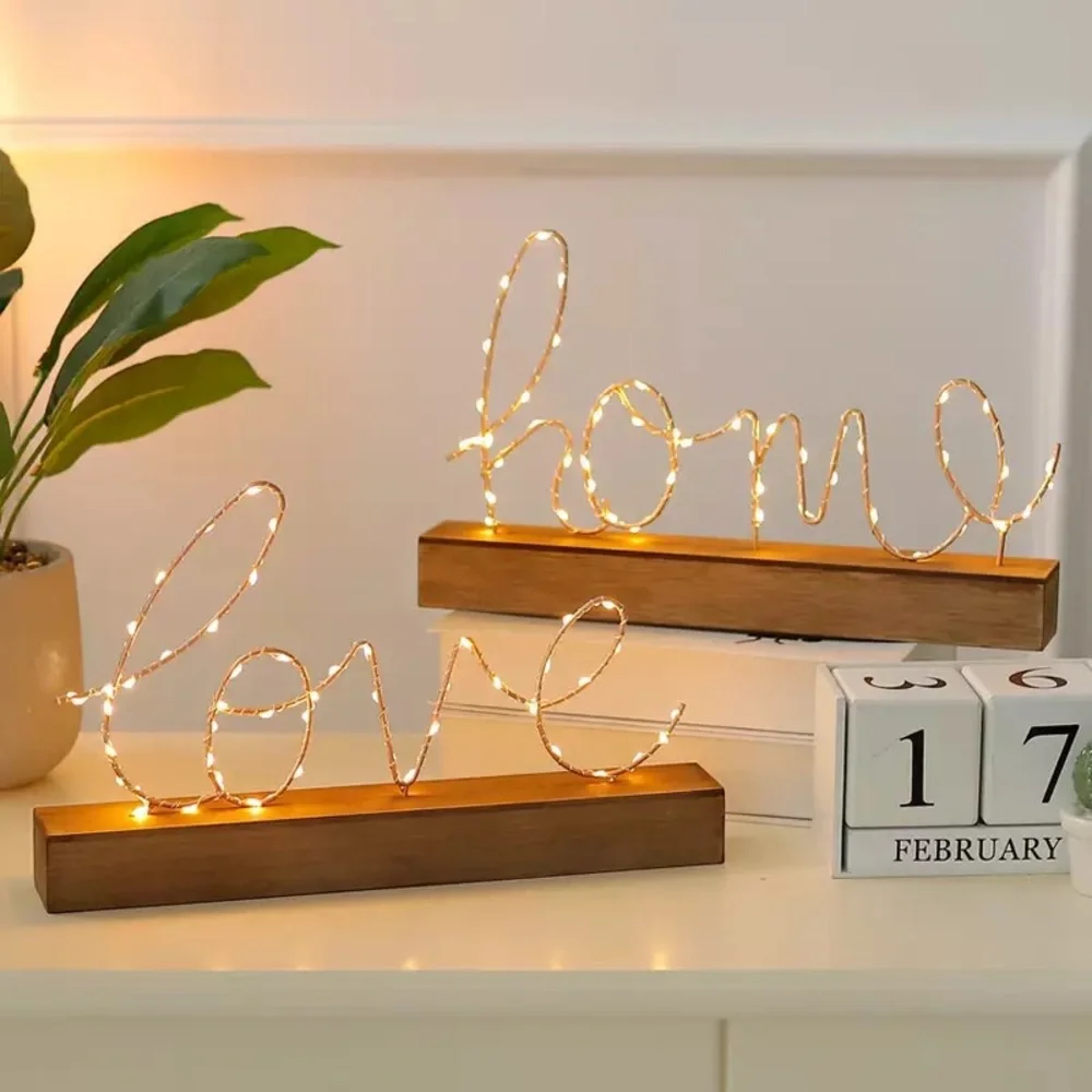 Love Led Light Night Stand Decor Wedding Table Decor